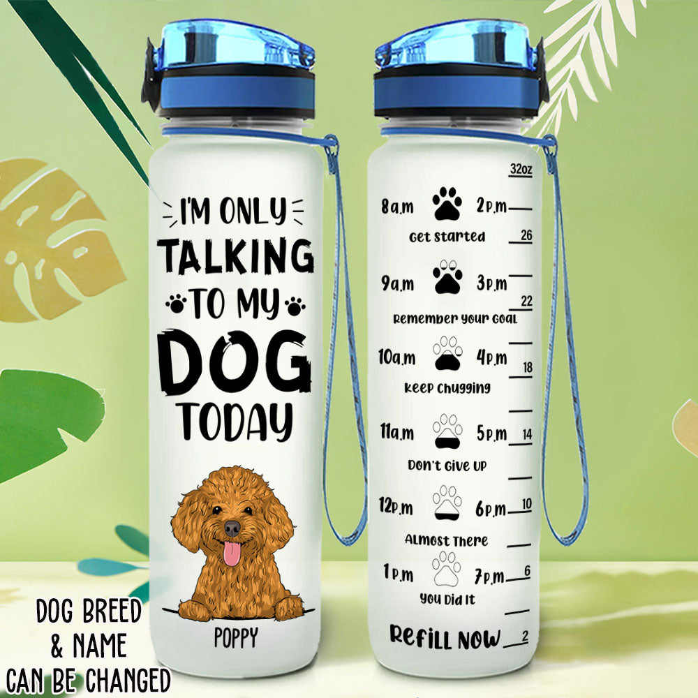 Water Bottle - Black Lab - Four Your Paws Only