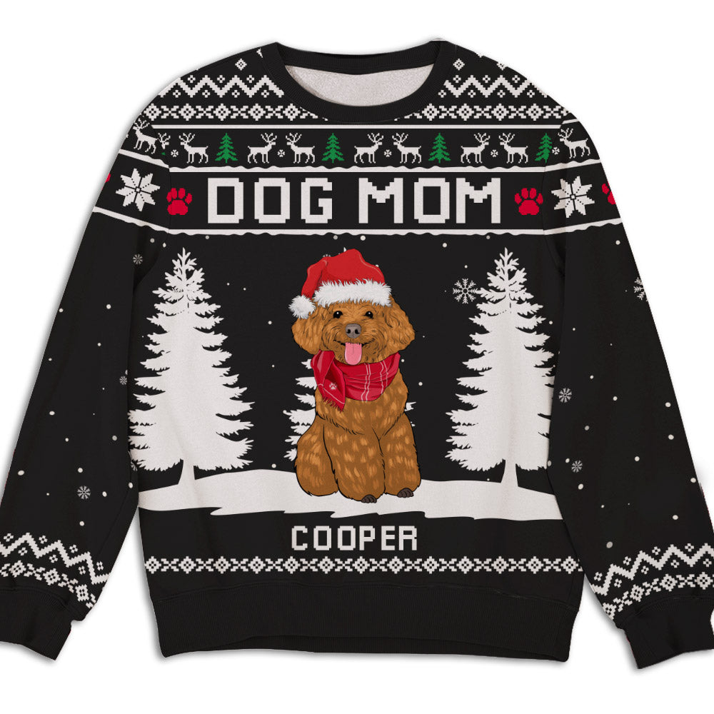 - All-Over-Print – Dog Custom PAWSIONATE Personalized Winter Sweatshirt