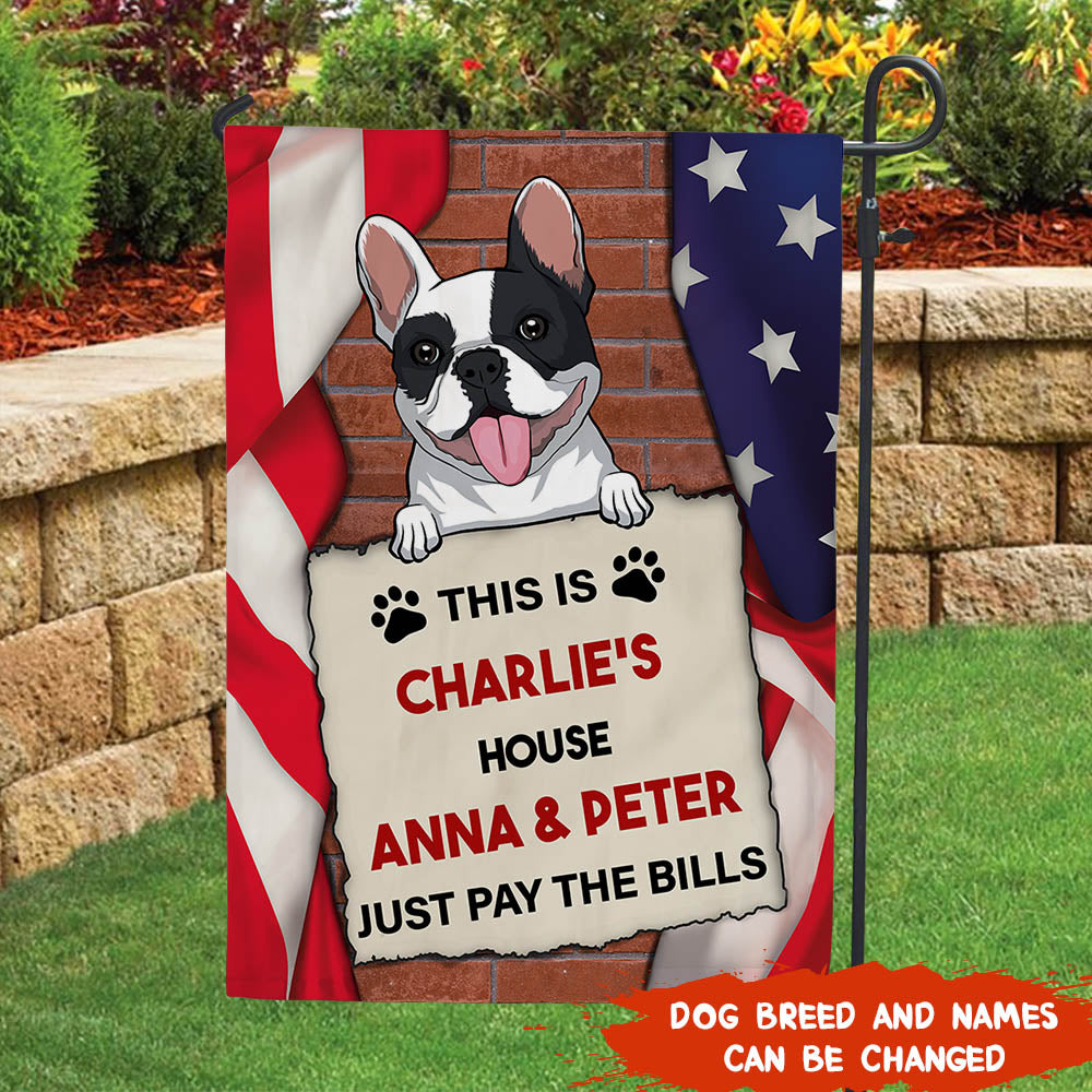 Personalized dog 2025 garden flags