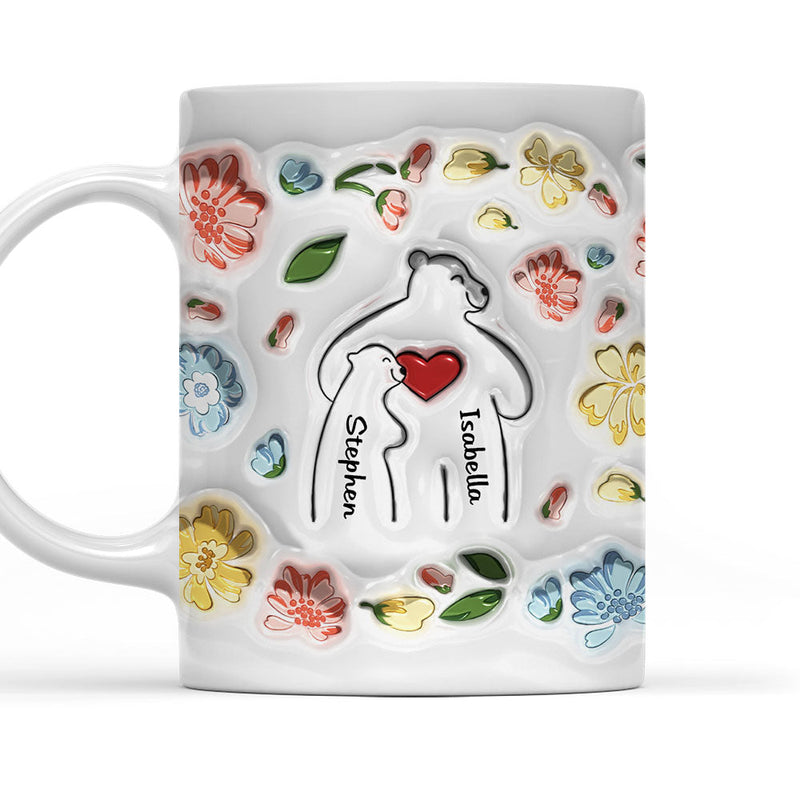 Mama Bear - Personalized Custom 3D Inflated Effect Mug