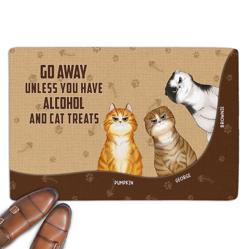 Go Away Unless - Personalized Custom Doormat