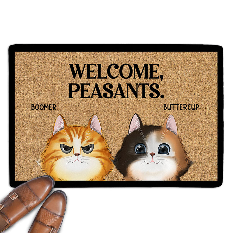 Welcome Peasants - Personalized Custom Doormat