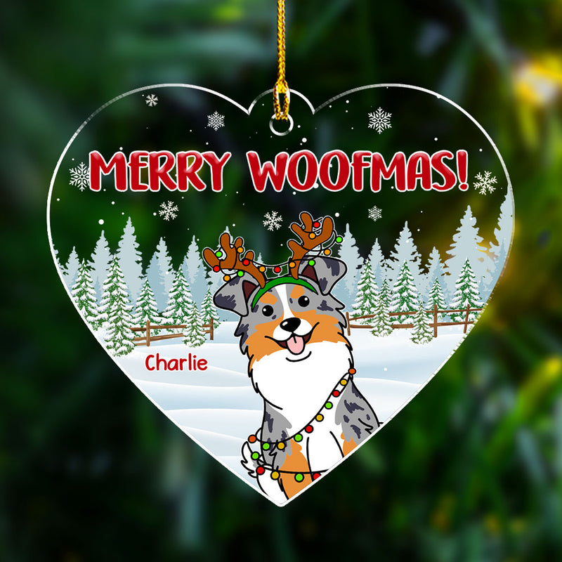 Dog With Love - Personalized Custom Acrylic Ornament