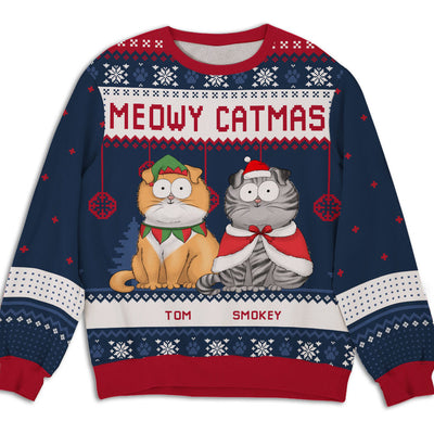 Funny Catmas - Personalized Custom All-Over-Print Sweatshirt