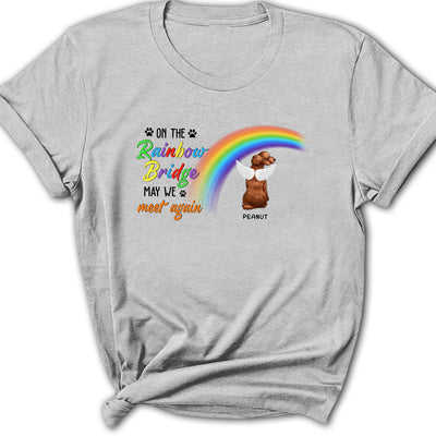 On The Rainbow Bridge - Personalized Custom Women's T-shirt