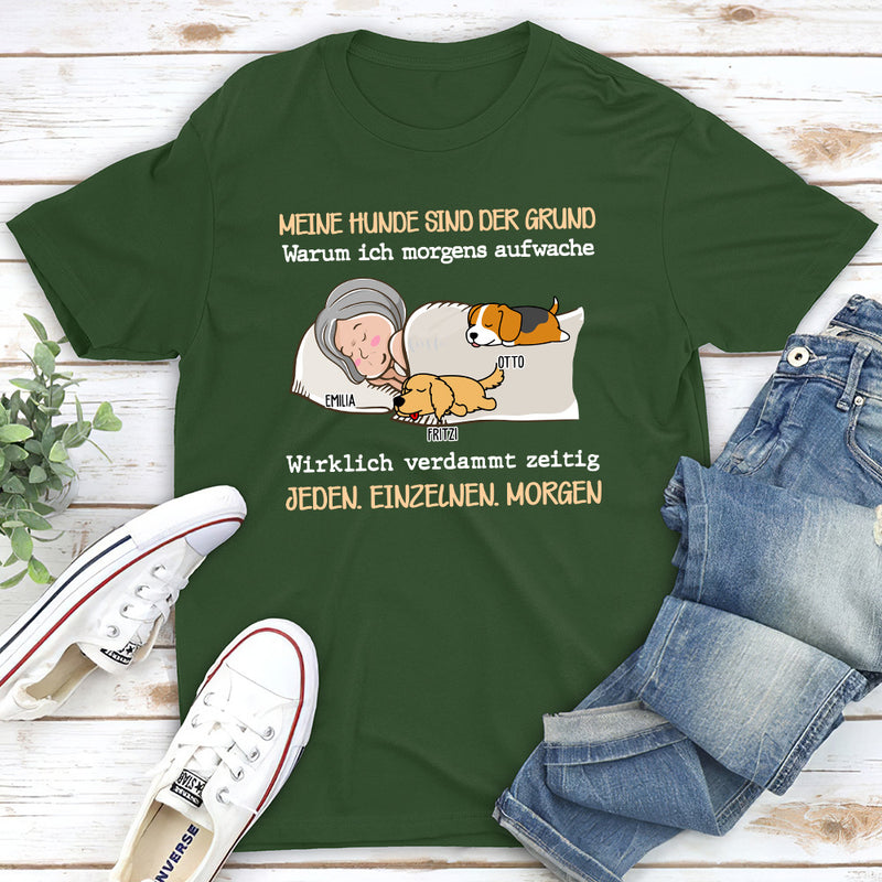 Mein Hund Ist Der Grund 2 - Personalisiertes Unisex T-shirt