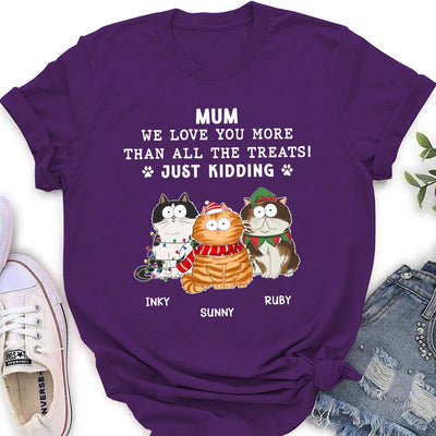 All The Treats For Cat - Personalized Custom Women's T-shirt