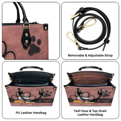 Elegant Fur Mom - Personalized Custom Leather Bag