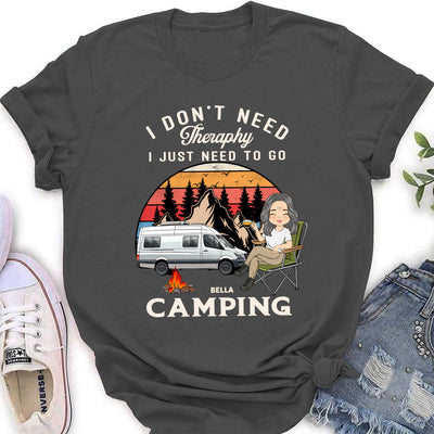 Therapy Camping 2 - Personalized Custom Women's T-shirt