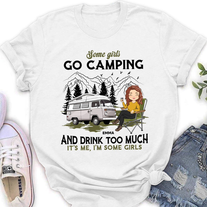 Camping And Drink 2 - Personalized Custom Women&