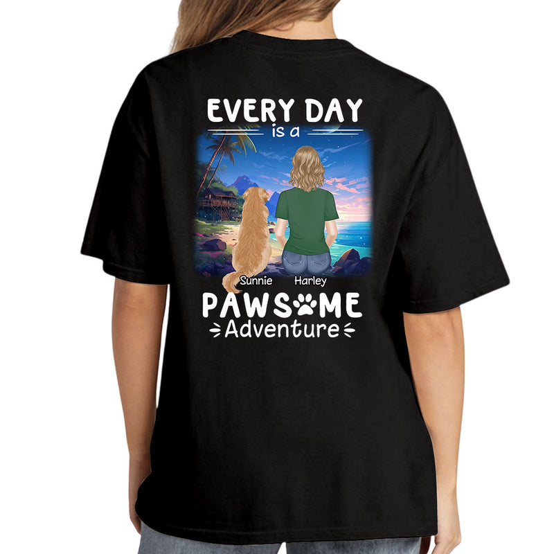 Pawsome Adventure - Personalized Custom Unisex T-shirt