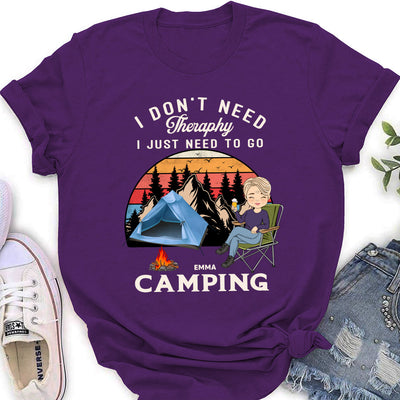 Therapy Camping 2 - Personalized Custom Women's T-shirt