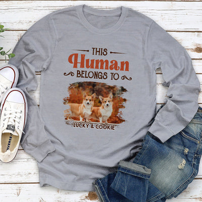 Human And Dog - Personalized Custom Long Sleeve T-shirt