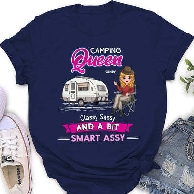 Camping Queen - Personalized Custom Women's T-shirt