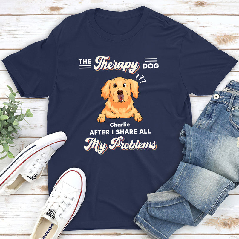 The Therapy Dog - Personalized Custom Unisex T-shirt