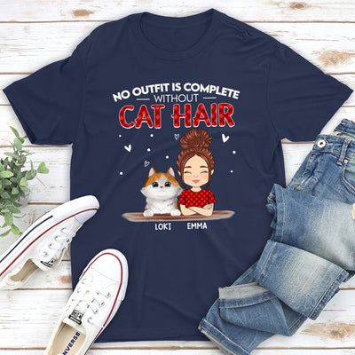 Without Cat Hair - Personalized Custom Unisex T-shirt