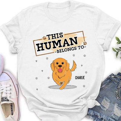 This Human Belongs To Us - Personalized Custom Women's T-shirt