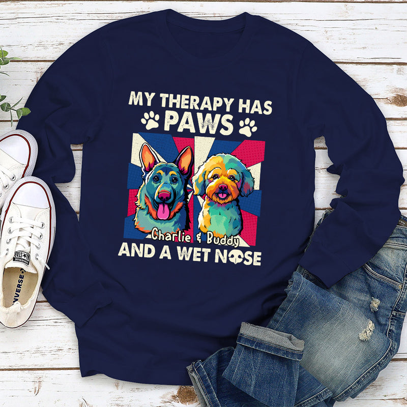 Pop Art Therapy - Personalized Custom Long Sleeve T-shirt