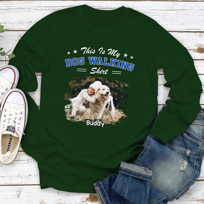 Dog Walking - Personalized Custom Long Sleeve T-shirt