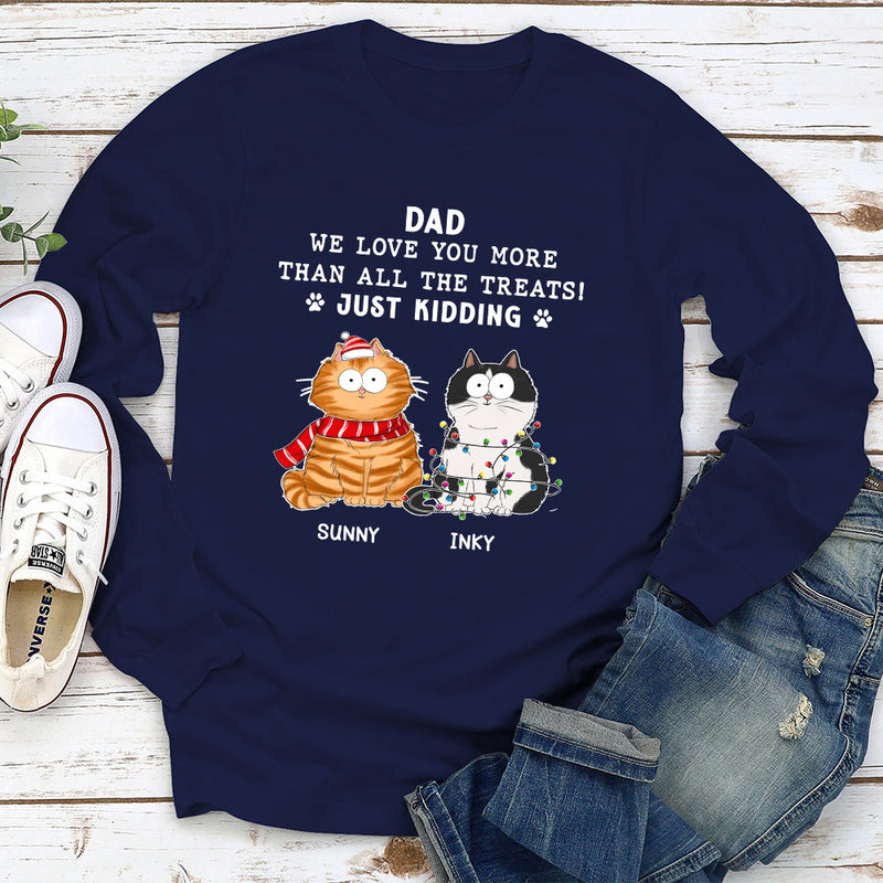 All The Treats For Cat - Personalized Custom Long Sleeve T-shirt