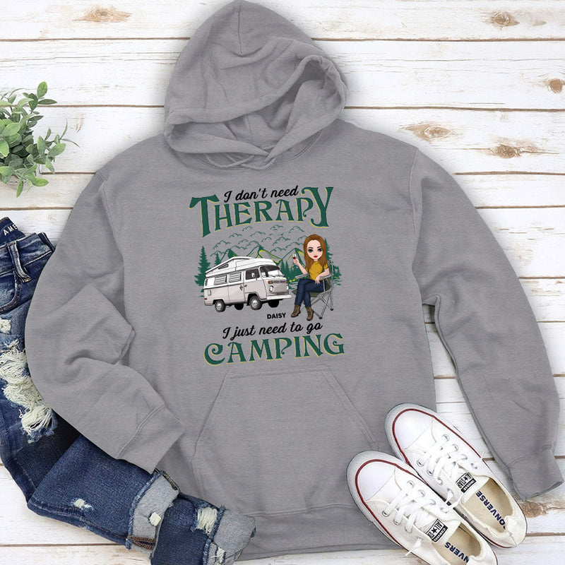 Therapy Camping - Personalized Custom Hoodie
