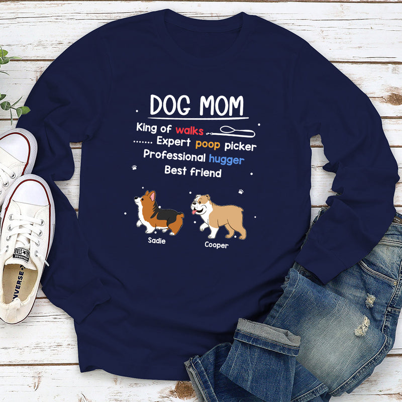 Dog Dad Is - Personalized Custom Long Sleeve T-shirt