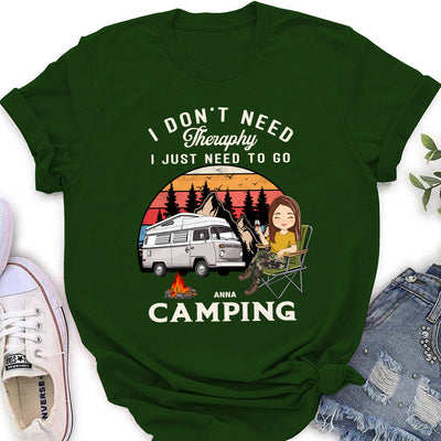 Therapy Camping 2 - Personalized Custom Women's T-shirt