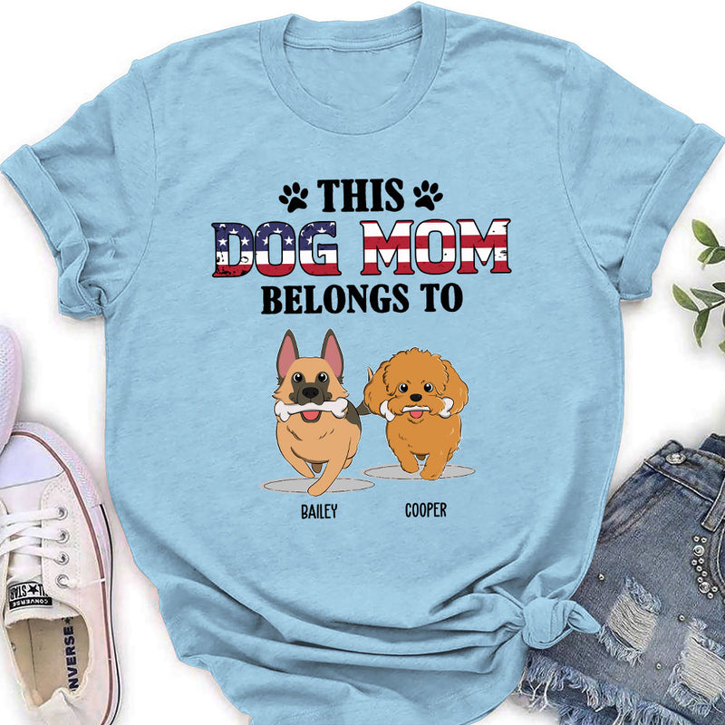 This Dog Dad Belongs To Us - Personalized Custom Women&