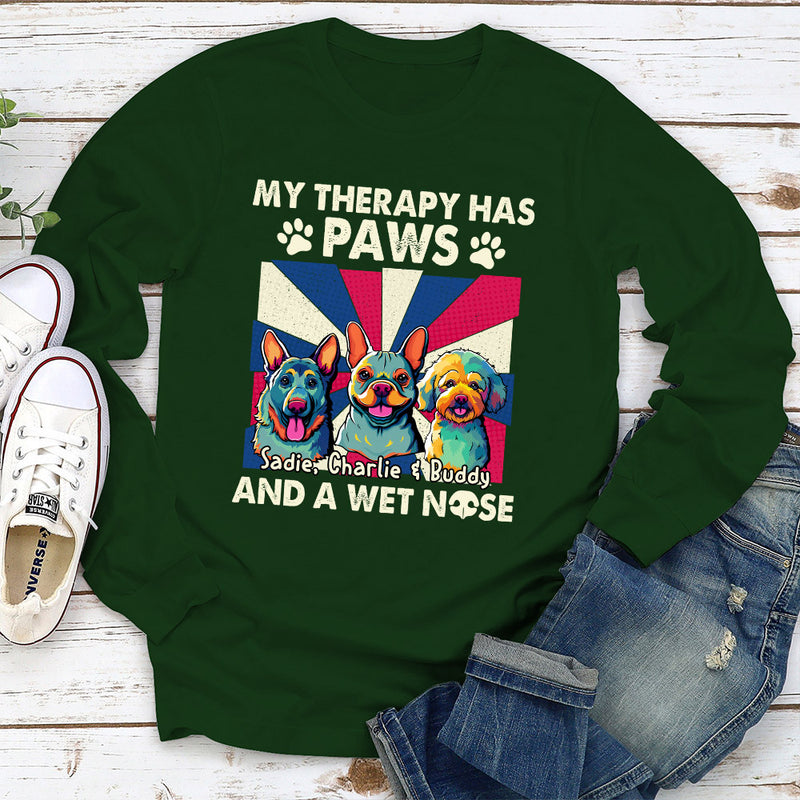 Pop Art Therapy - Personalized Custom Long Sleeve T-shirt