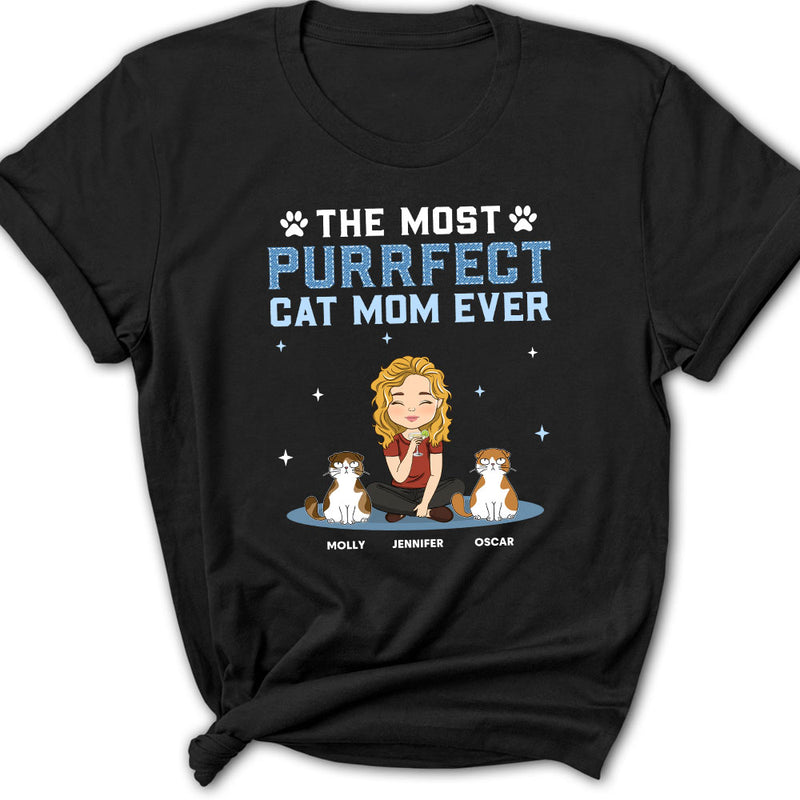 The Most Purrfect Cat Dad Ever - Personalized Custom Women&