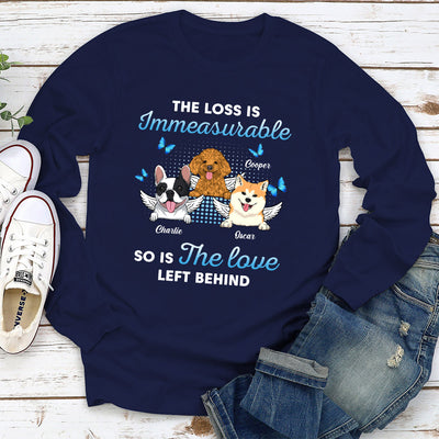 The Loss Is Immeasurable - Personalized Custom Long Sleeve T-shirt