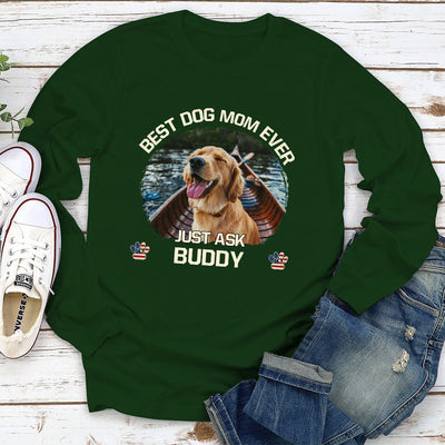 American Best Mom/Dad - Personalized Custom Long Sleeve T-shirt