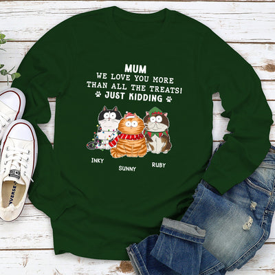 All The Treats For Cat - Personalized Custom Long Sleeve T-shirt