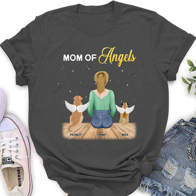 Mom Of Angels - Personalized Custom Women's T-shirt