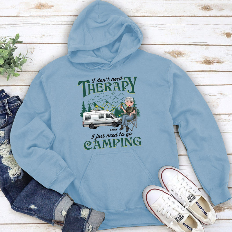 Therapy Camping - Personalized Custom Hoodie