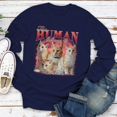 Human Belongs Vintage - Personalized Custom Long Sleeve T-shirt