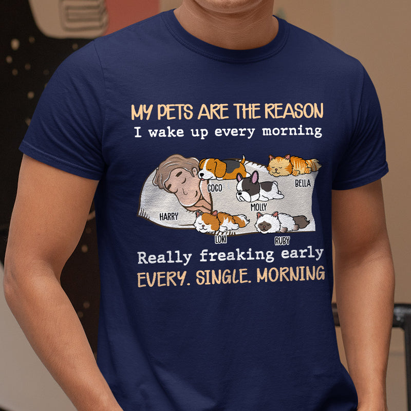 My Pet Is The Reason - Personalized Custom Premium T-shirt