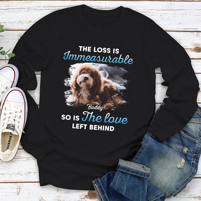 The Loss Is Immeasurable - Personalized Custom Long Sleeve T-shirt