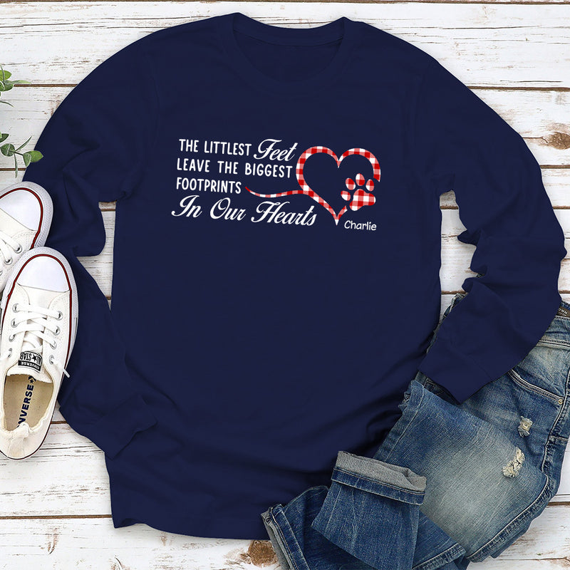 The Biggest Footprints - Personalized Custom Long Sleeve