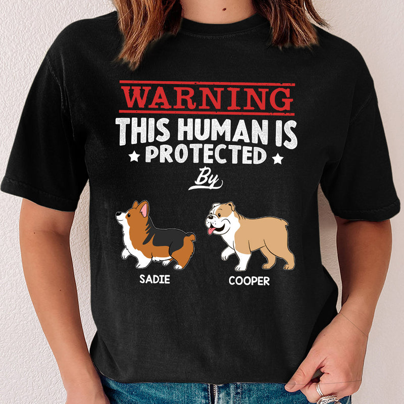 Human Protected By - Personalized Custom Premium T-shirt