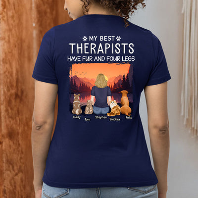 Best Therapist - Personalized Custom Women's T-shirt