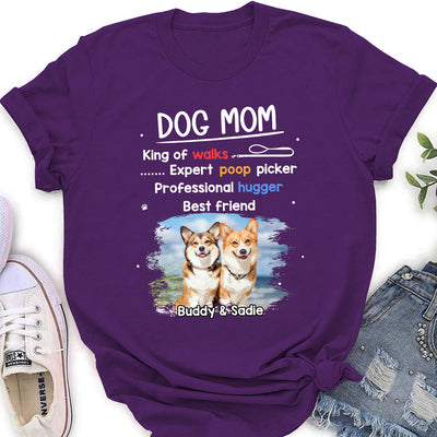 Dog Mom Mum Is - Personalized Custom Women's T-shirt