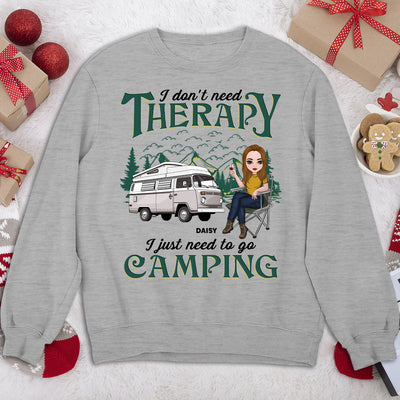Therapy Camping - Personalized Custom Sweatshirt