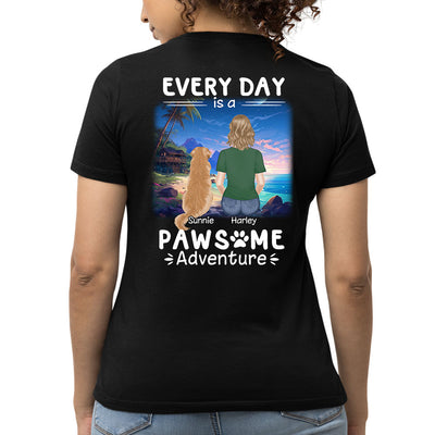 Pawsome Adventure - Personalized Custom Women's T-shirt