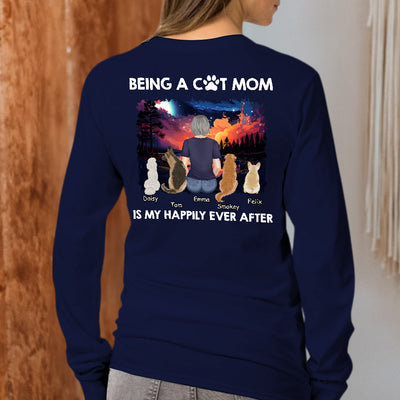 Happy Mom Together - Personalized Custom Long Sleeve T-shirt