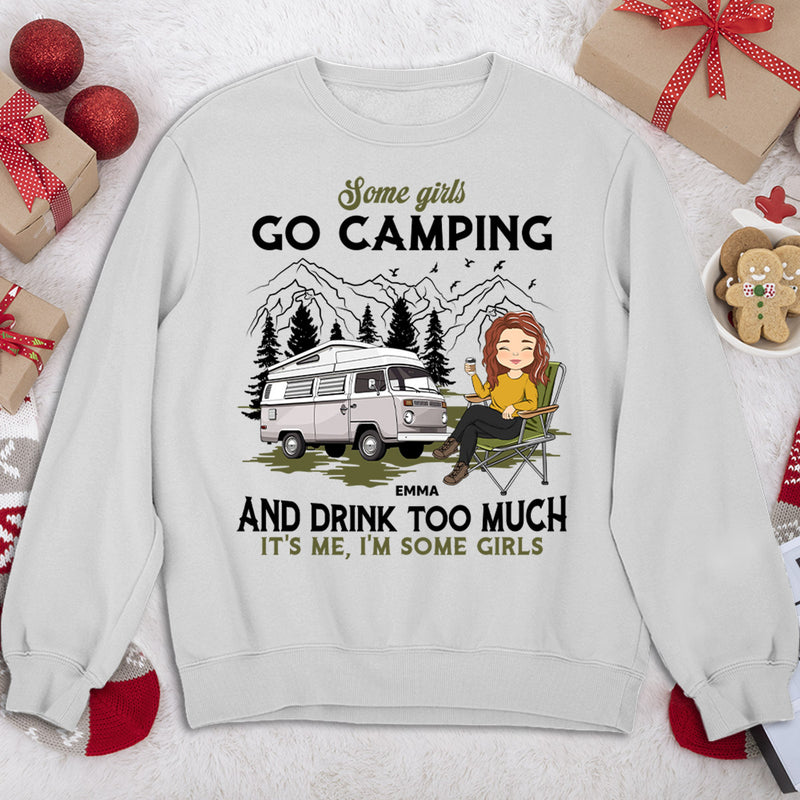 Camping And Drink 2 - Personalized Custom Sweatshirt