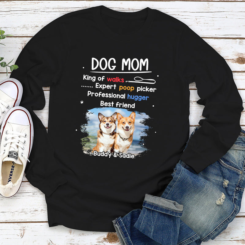 Dog Dad Is - Personalized Custom Long Sleeve T-shirt