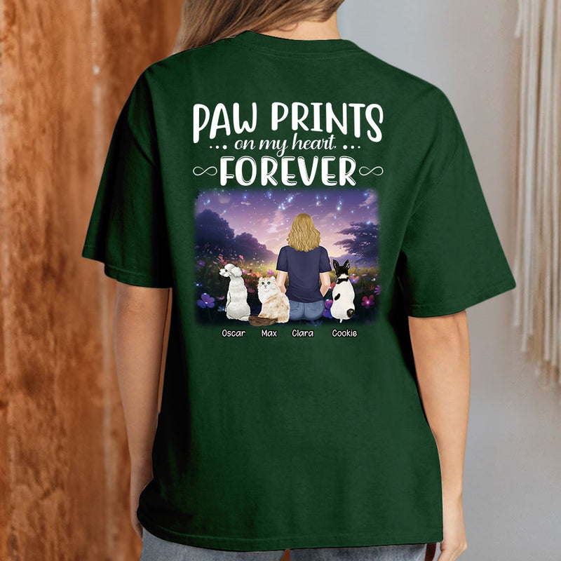 Paw Prints Forever - Personalized Custom Unisex T-shirt