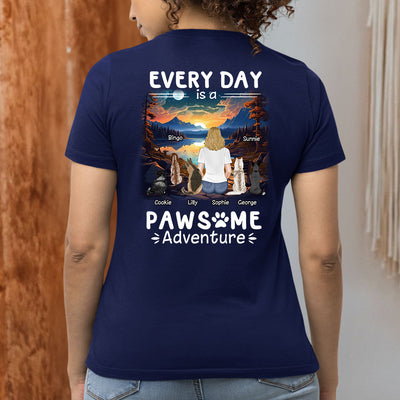 Pawsome Adventure - Personalized Custom Women's T-shirt