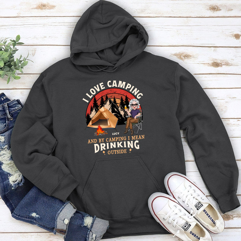 Drinking Outside - Personalized Custom Hoodie